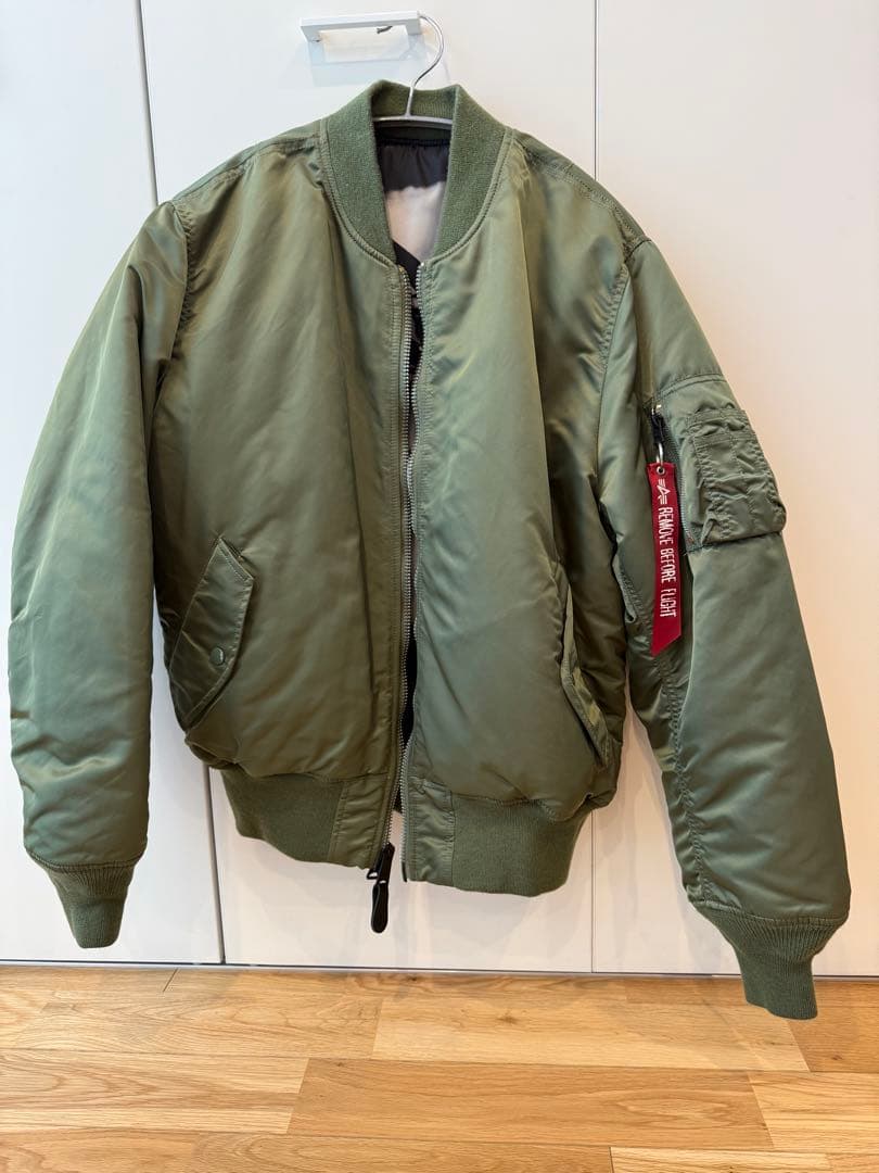 ALPHA INDUSTRIES MA-1 フライトジャケット カーキ M