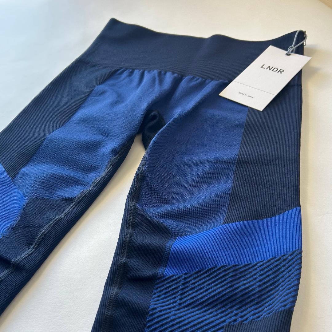 【セット】LNDR ハッスル スポーツブラ＆ボルテックス レギンス ネイビー新品