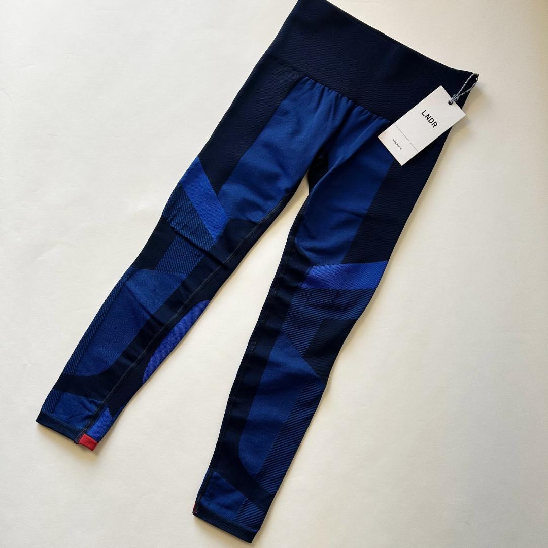 【セット】LNDR ハッスル スポーツブラ＆ボルテックス レギンス ネイビー新品