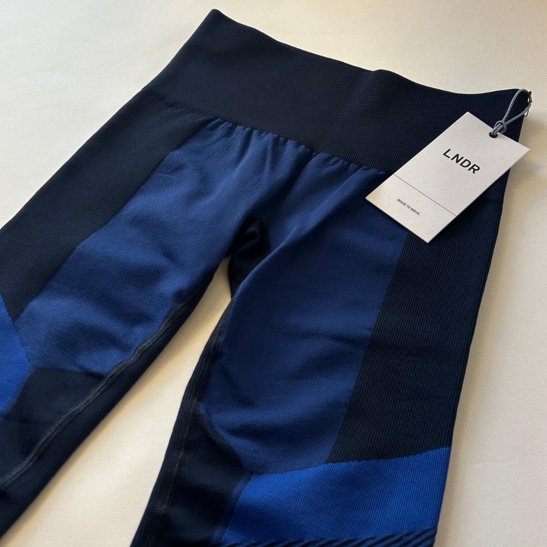 【セット】LNDR ハッスル スポーツブラ＆ボルテックス レギンス ネイビー新品