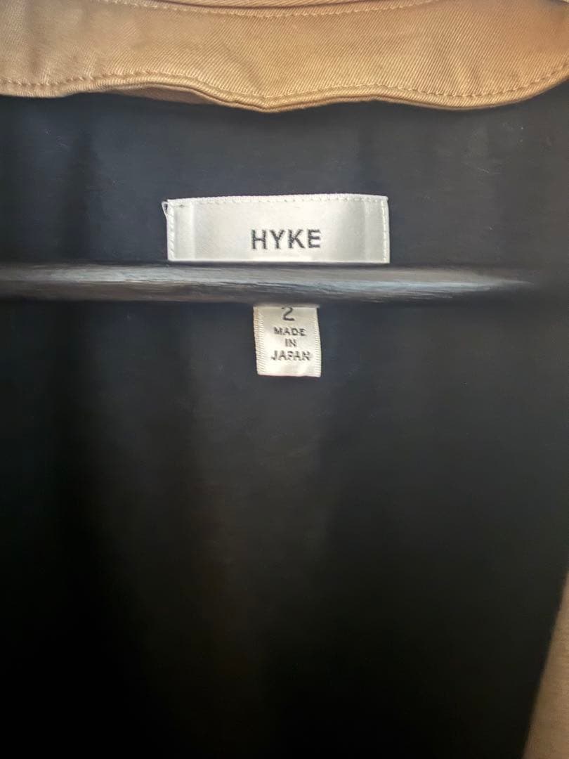 美品　HYKE トレンチコート サイズ2 ベージュ　付属品あり