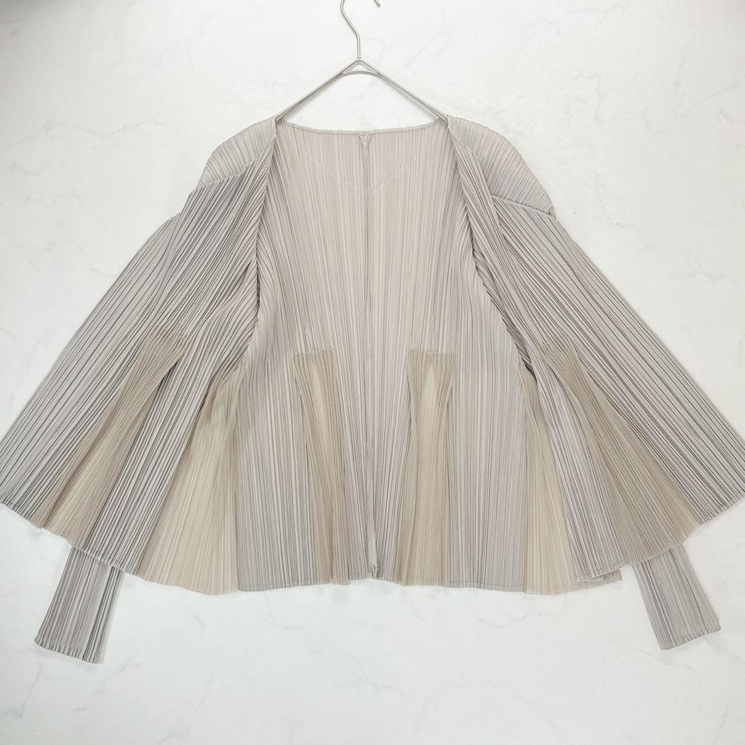 プリーツプリーズ 長袖カーディガン イッセイミヤケ PLEATS PLEASE