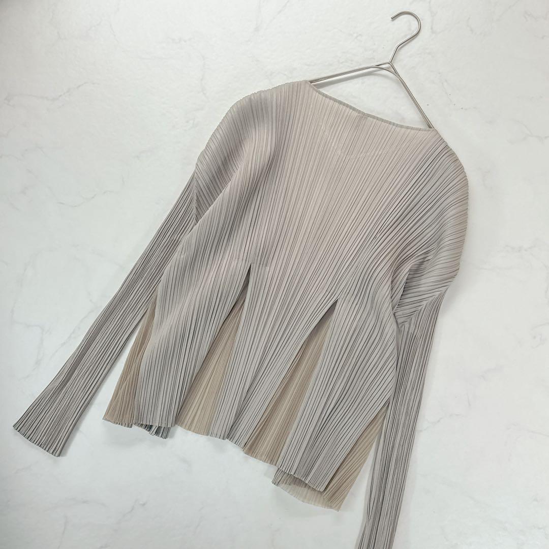 プリーツプリーズ 長袖カーディガン イッセイミヤケ PLEATS PLEASE