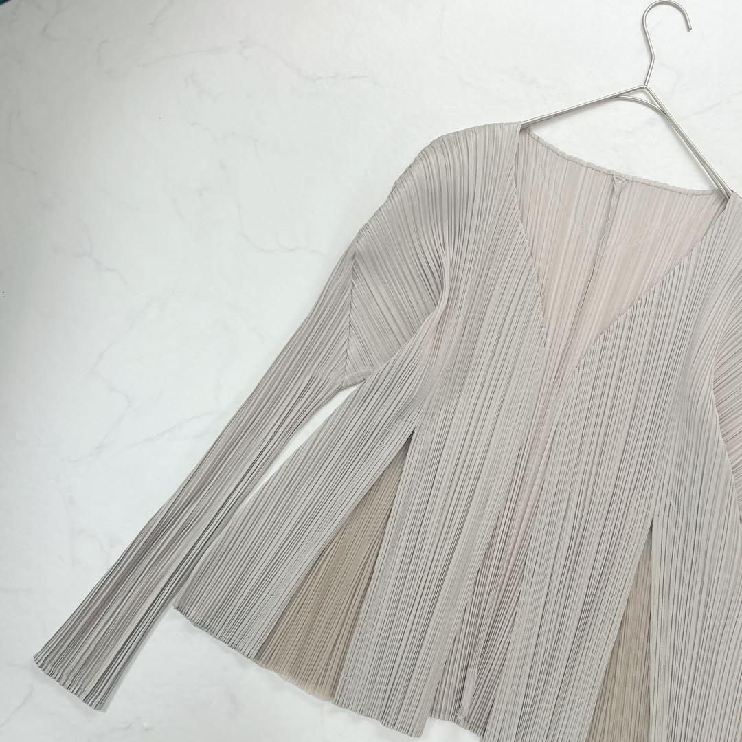 プリーツプリーズ 長袖カーディガン イッセイミヤケ PLEATS PLEASE