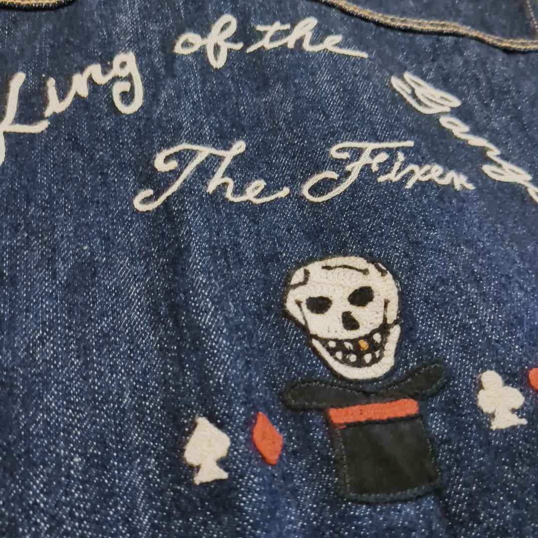 ギャングスタービル THE FIXER インディゴ デニムベスト OLD巻き刺繍
