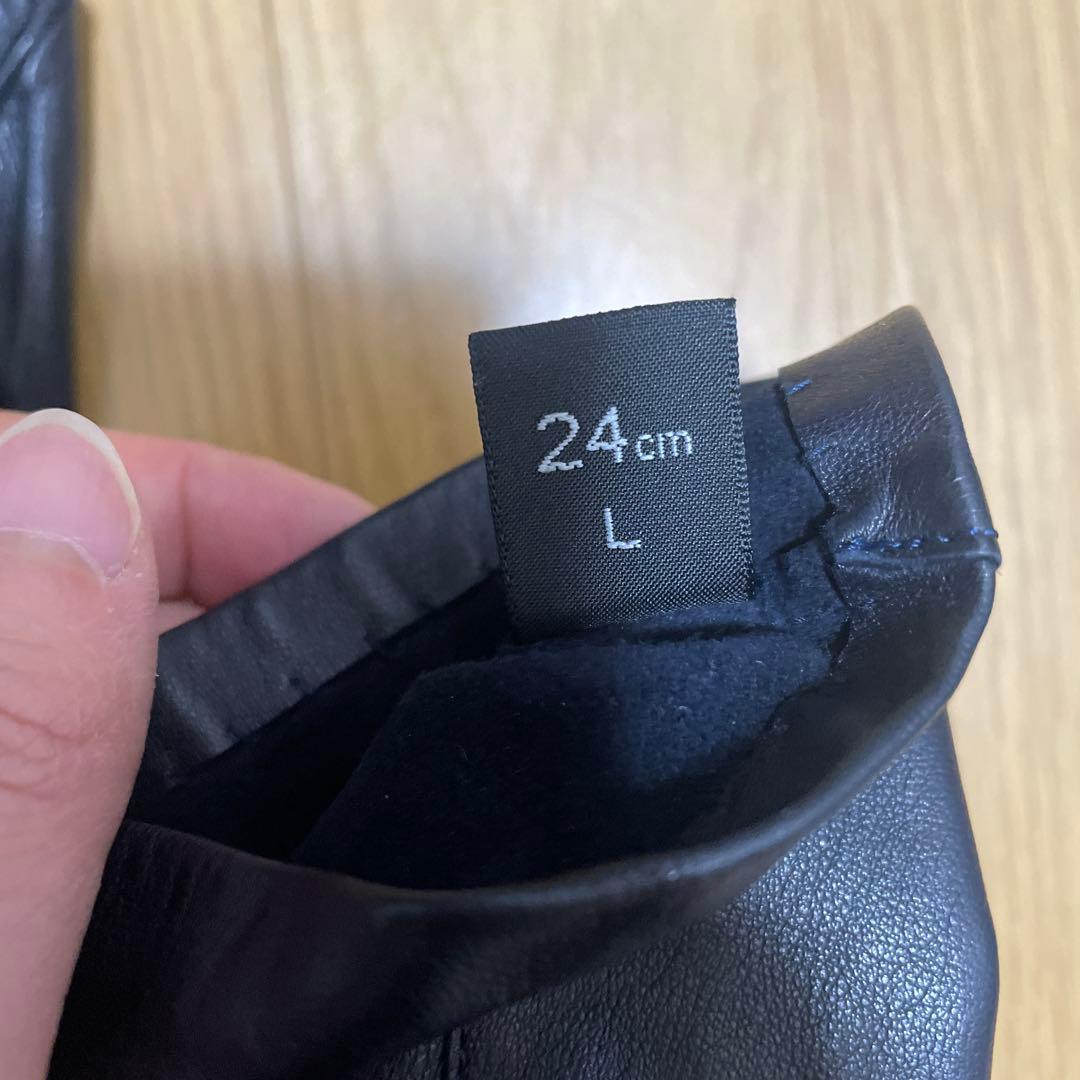 Alta Classe アルタクラッセ　濃紺レザー手袋