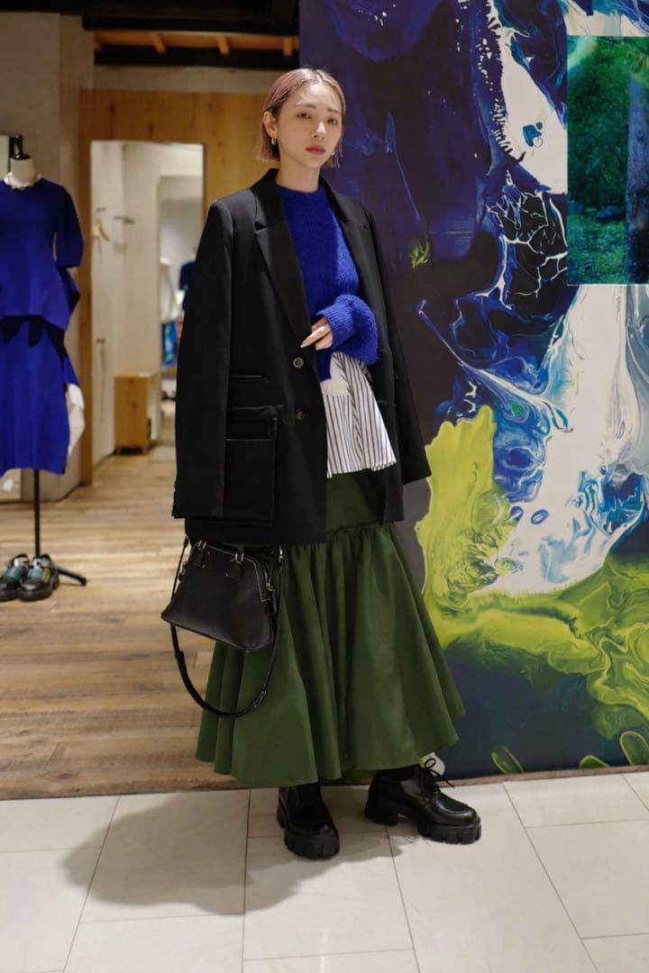 美品✨ アンスリード レイヤードポケットジャケット 23SS オーバーサイズ 黒