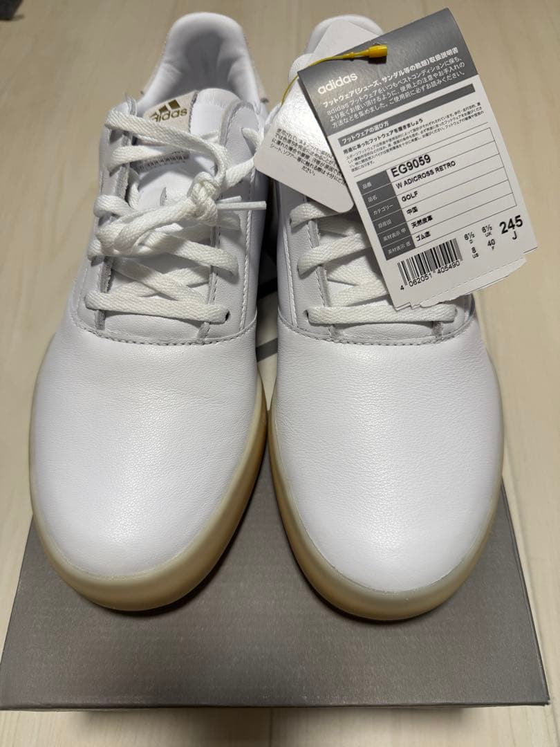 限定値引き！【新品未使用】adidasゴルフシューズ スパイクレス 24.5cm