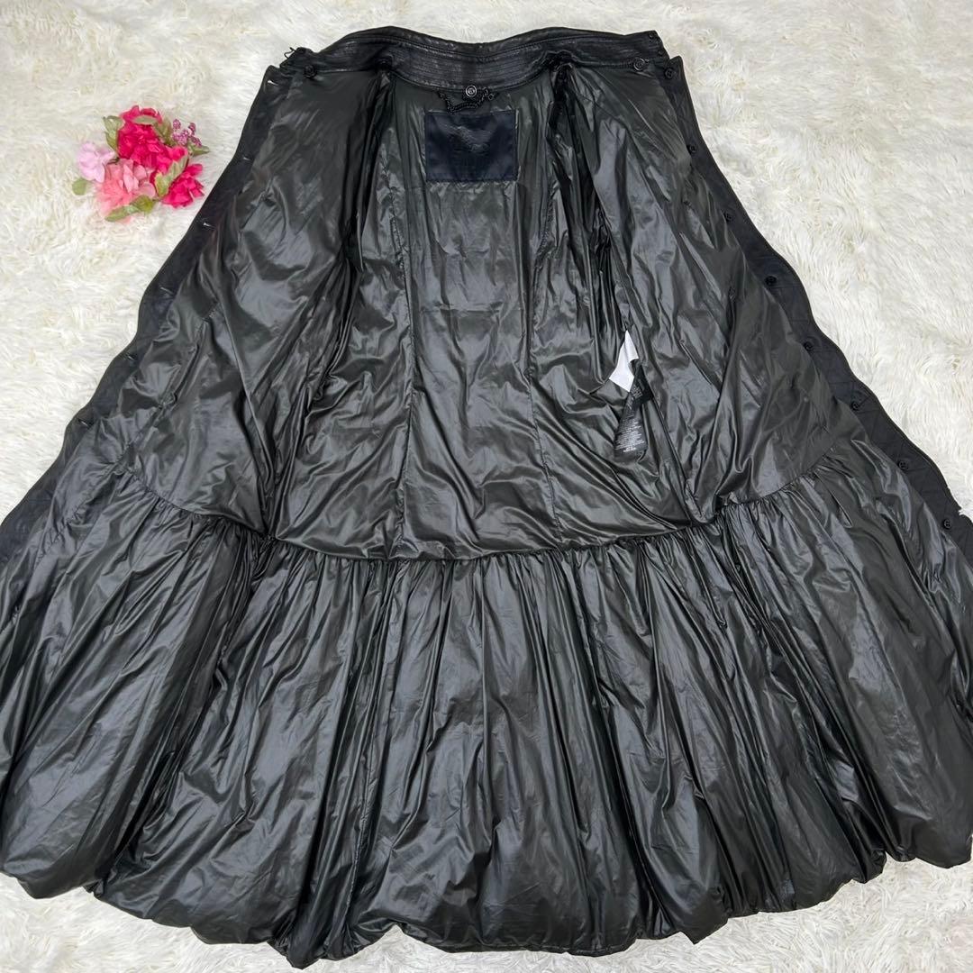 【極美品/L】バーバリー ロングコート アウター ウール Aライン キルティング