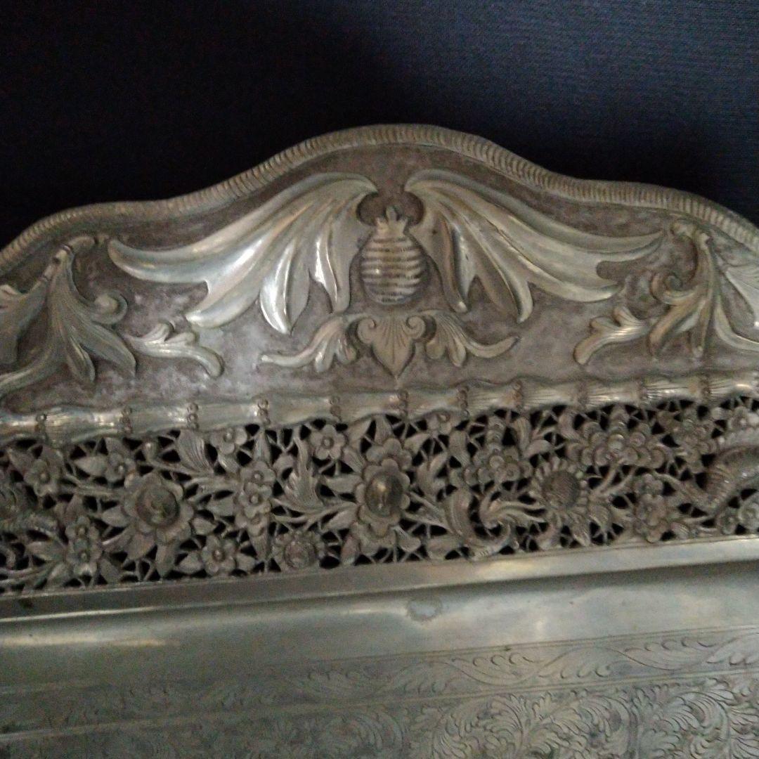 金属工芸　彫金　トレー　プレート　 打出し