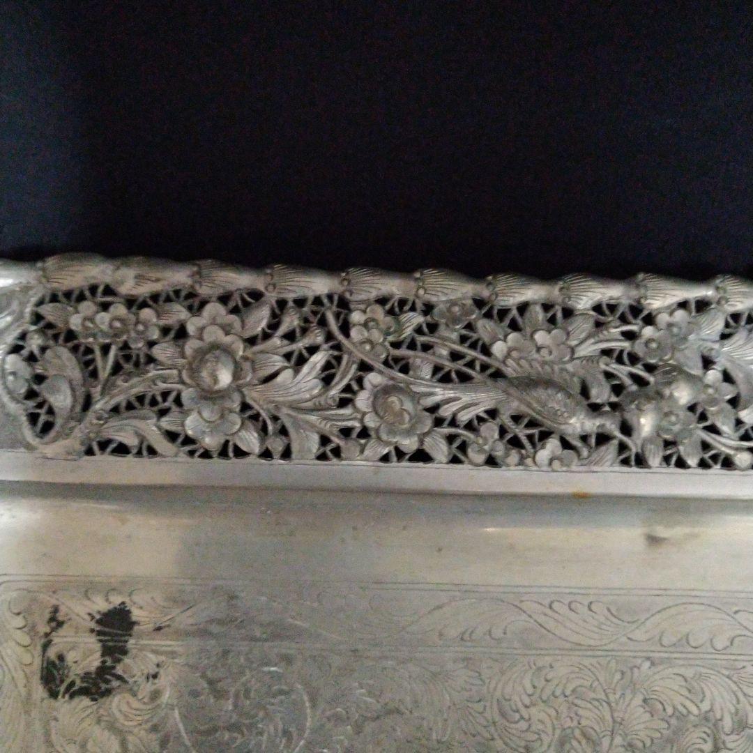 金属工芸　彫金　トレー　プレート　 打出し