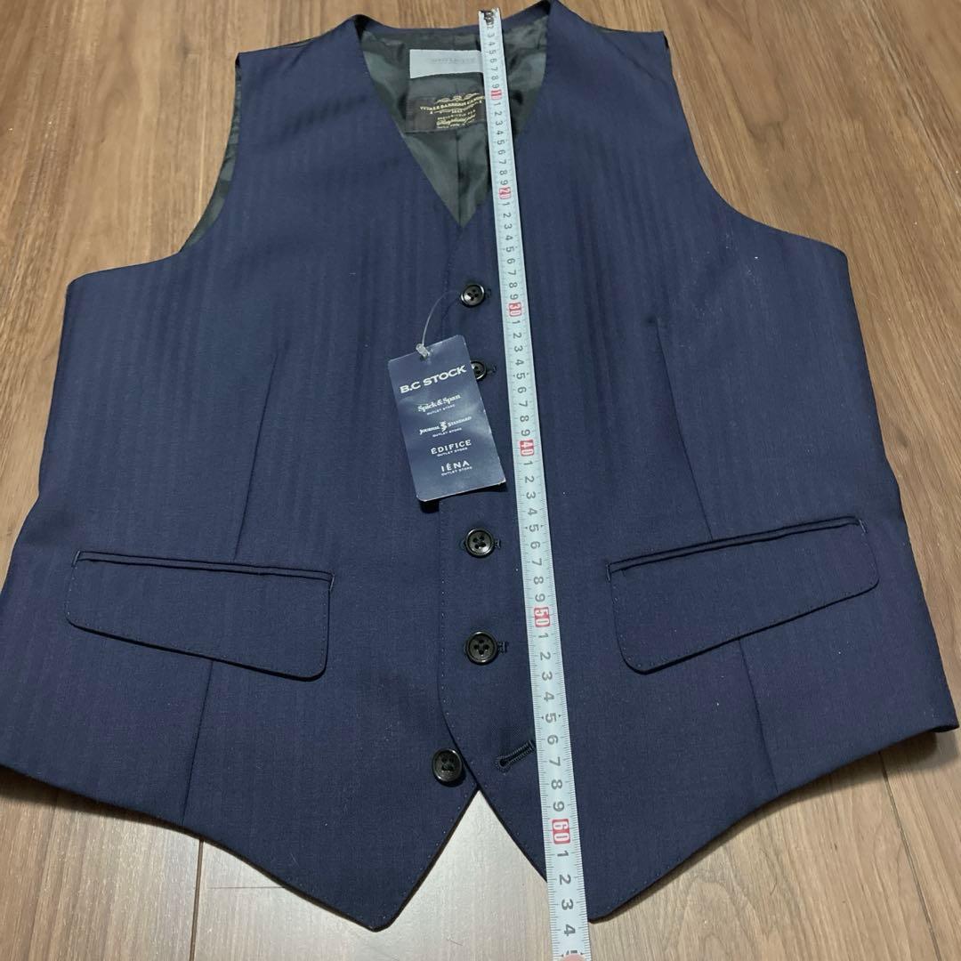 未使用タグ付）CANONICO カノニコ ジレ スーツベスト　ネイビー