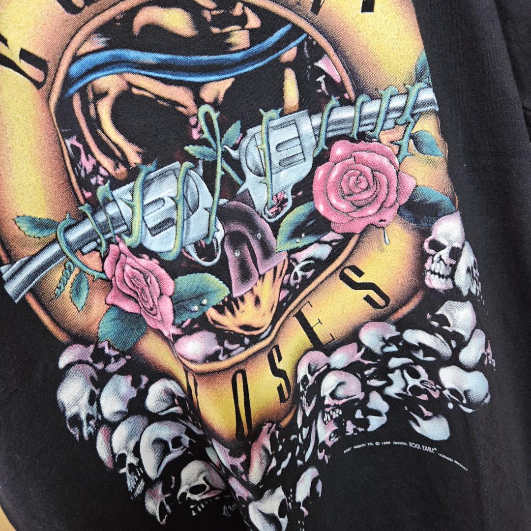 茶*酒様 90s FITS L-XL 古着 GUNS N' ROSES Tシャツ