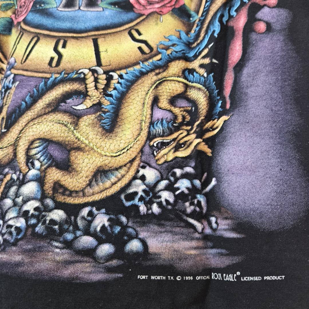 茶*酒様 90s FITS L-XL 古着 GUNS N' ROSES Tシャツ