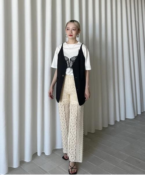 新品 AMERI MEDI LINGERIE TROMPE L`OEIL TEE