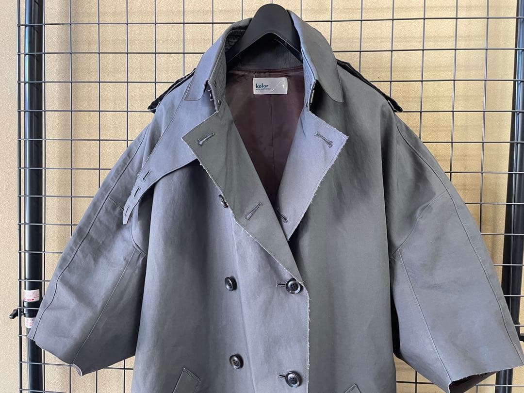 kolor カラー ハーフスリーブ トレンチコート Trench Coat