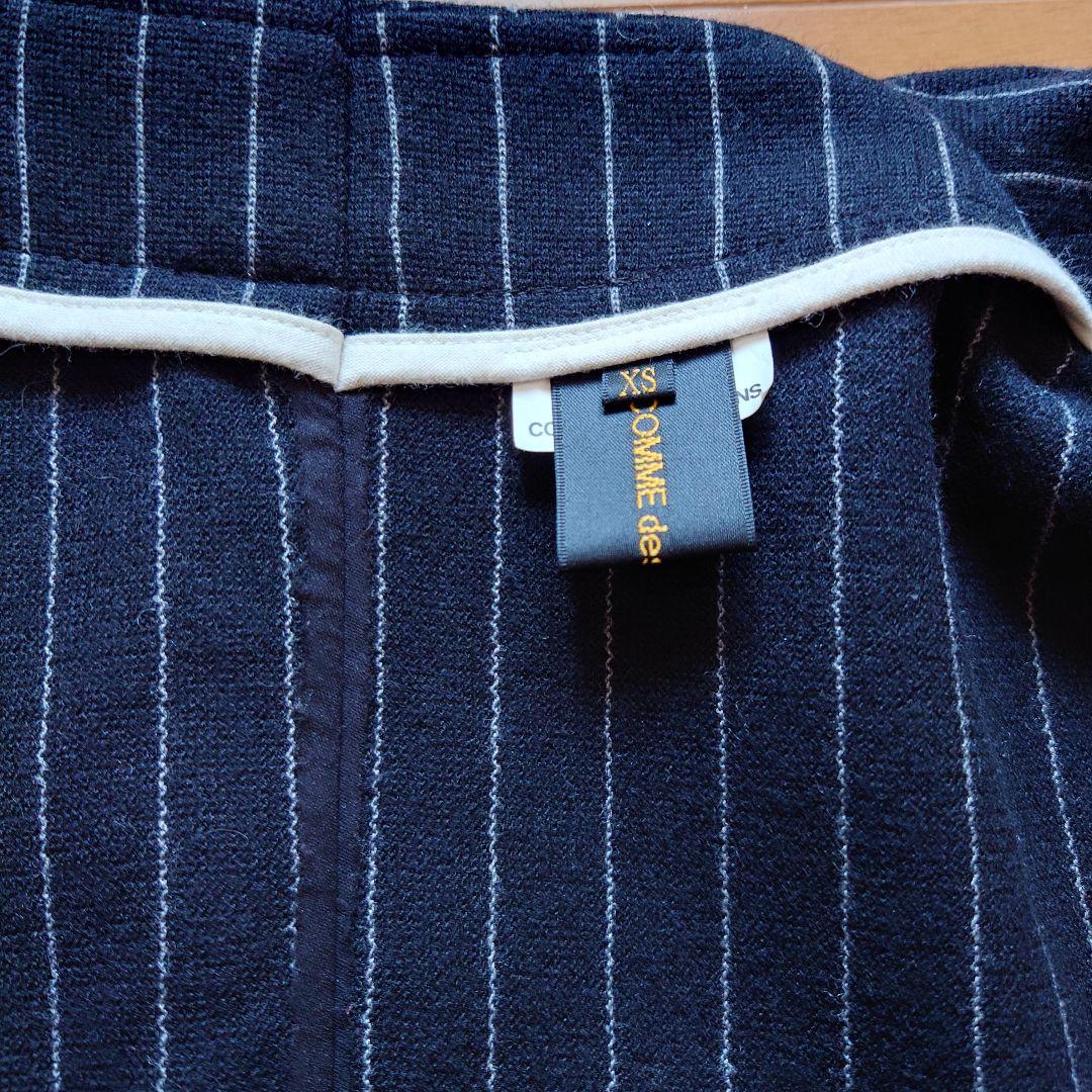 レア　COMME des GARCONS　ストライプジャケット　ブラック　XS