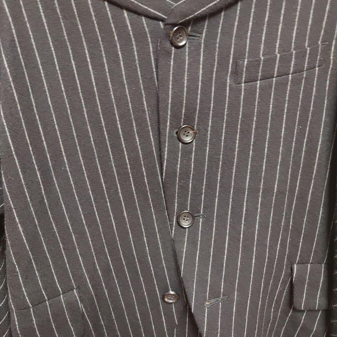 レア　COMME des GARCONS　ストライプジャケット　ブラック　XS