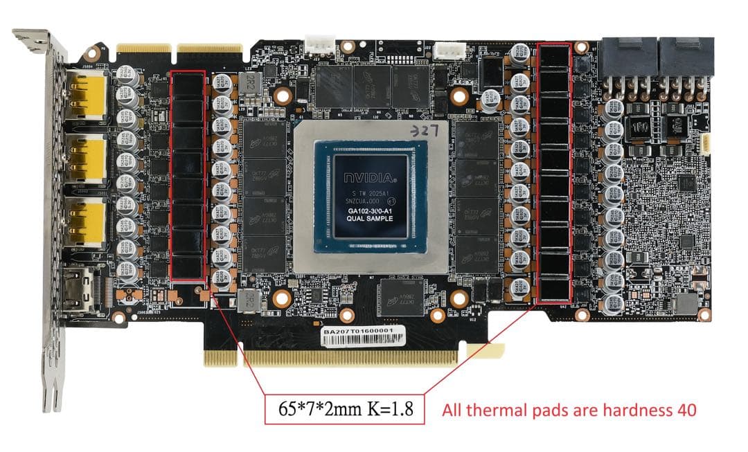 Palit RTX3090 GAMING PRO OC 要サーマルパッド交換