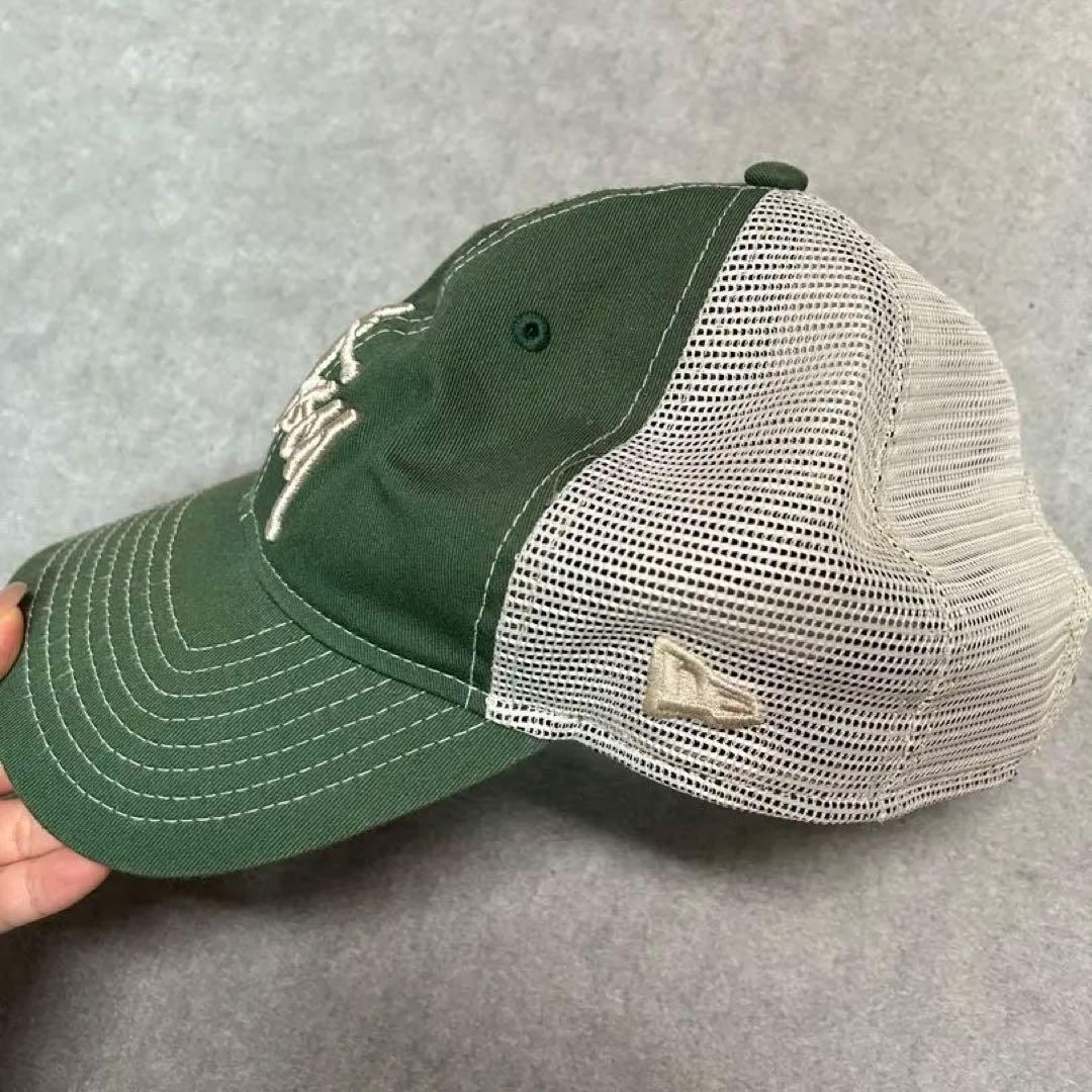 Stüssy × New Era キャップ 9TWENTY グリーン