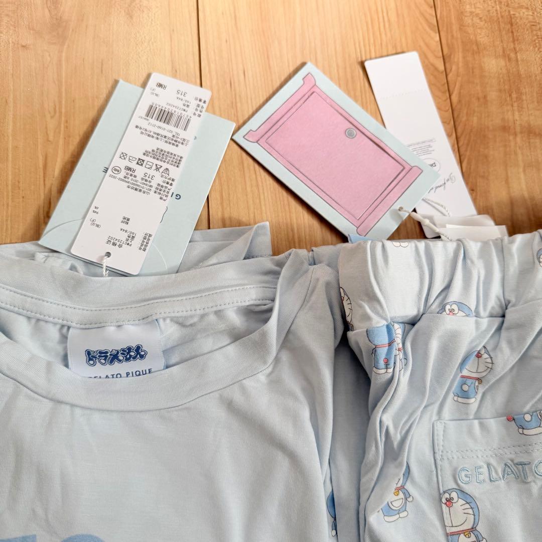新品未使用 ジェラートピケ ドラえもん ワンポイントTシャツ ズボン セット