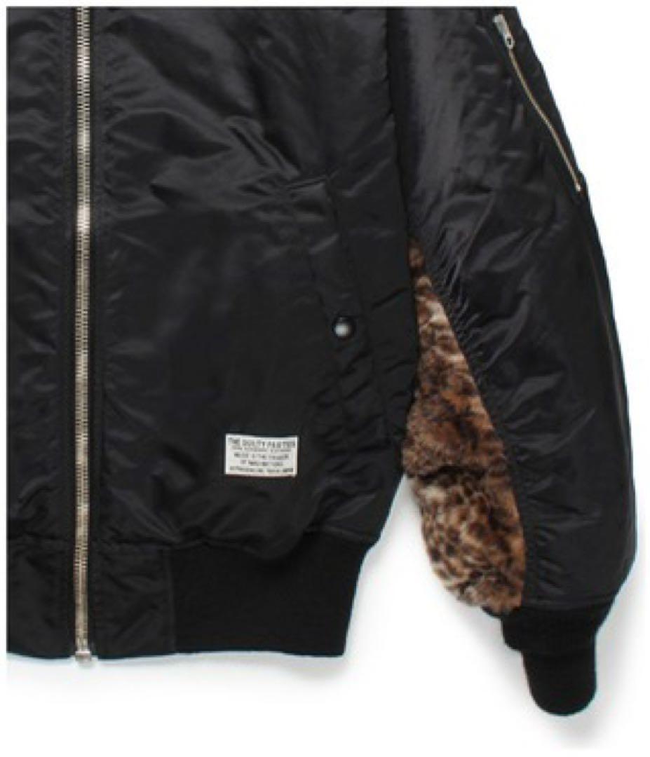 ワコマリアLEOPARD FAUX FUR MA-1 FLIGHT JACKET