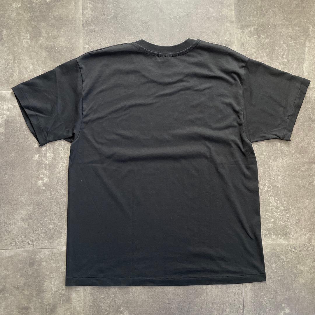 90s ヘインズ　usa製 ヴィンテージ　tシャツ 黒　プレイボーイ　パロディ