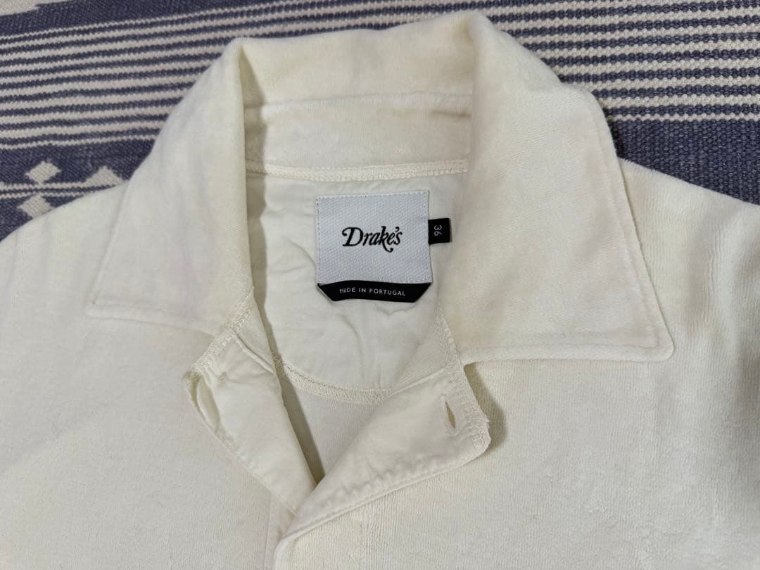 Drake’s V-Neck Long Sleeve Polo Shirt 36
