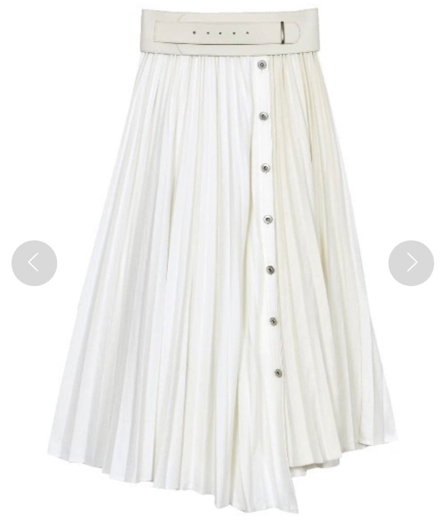 ameri vintage DENIM PLEATS SKIRT スカート