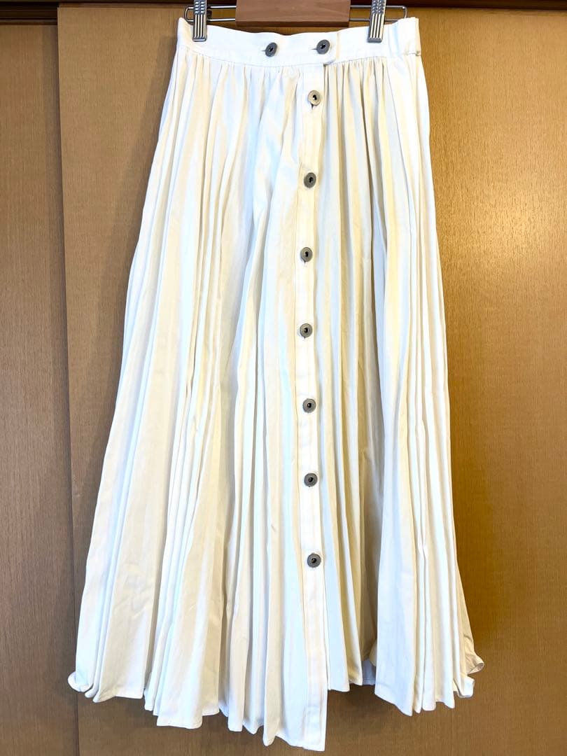 ameri vintage DENIM PLEATS SKIRT スカート