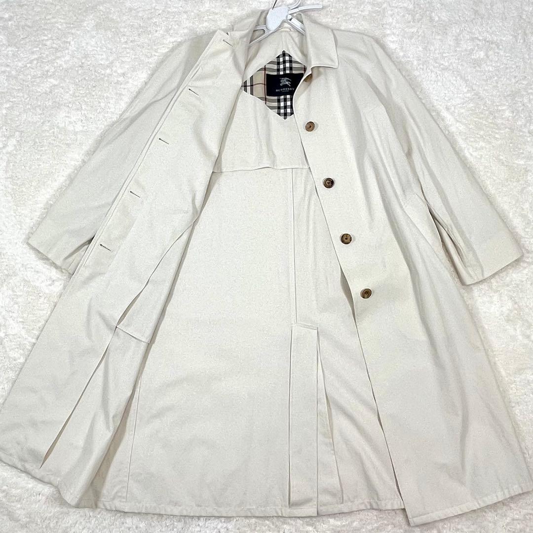 BURBERRY LONDON ステンカラー スプリングコート ロング ホワイト