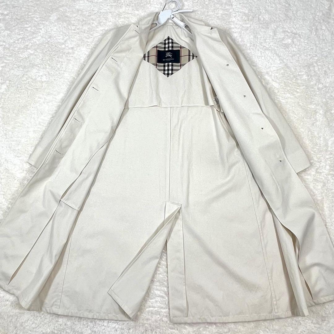 BURBERRY LONDON ステンカラー スプリングコート ロング ホワイト