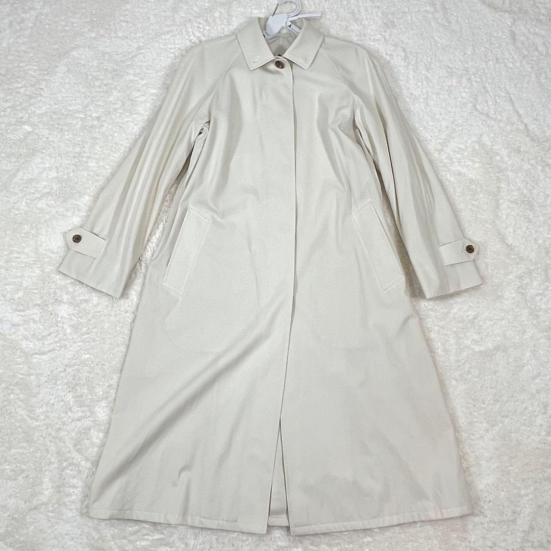 BURBERRY LONDON ステンカラー スプリングコート ロング ホワイト