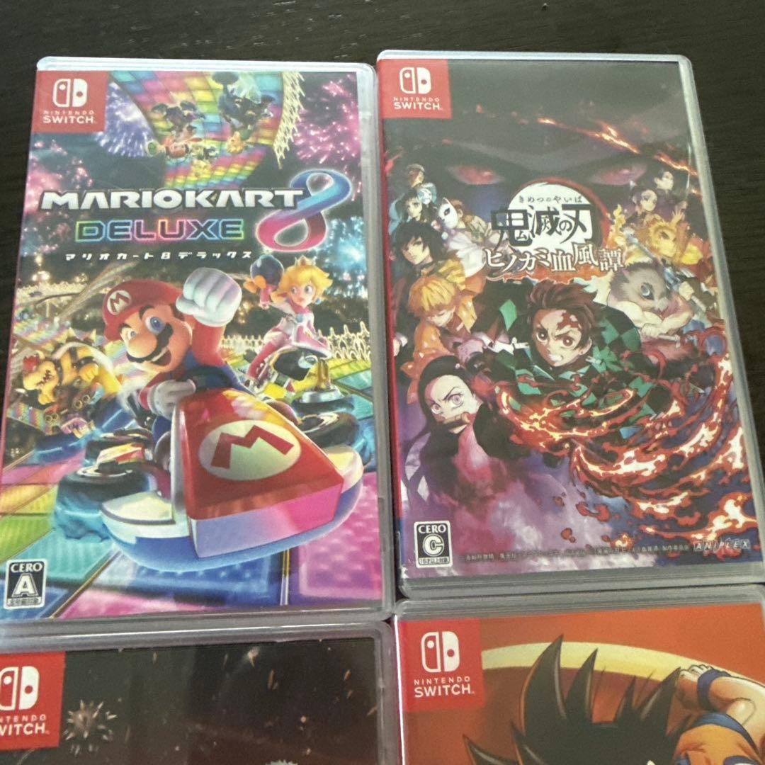 マリオカート8 デラックス & 鬼滅の刃 & ドラゴンボールZ 4本セット