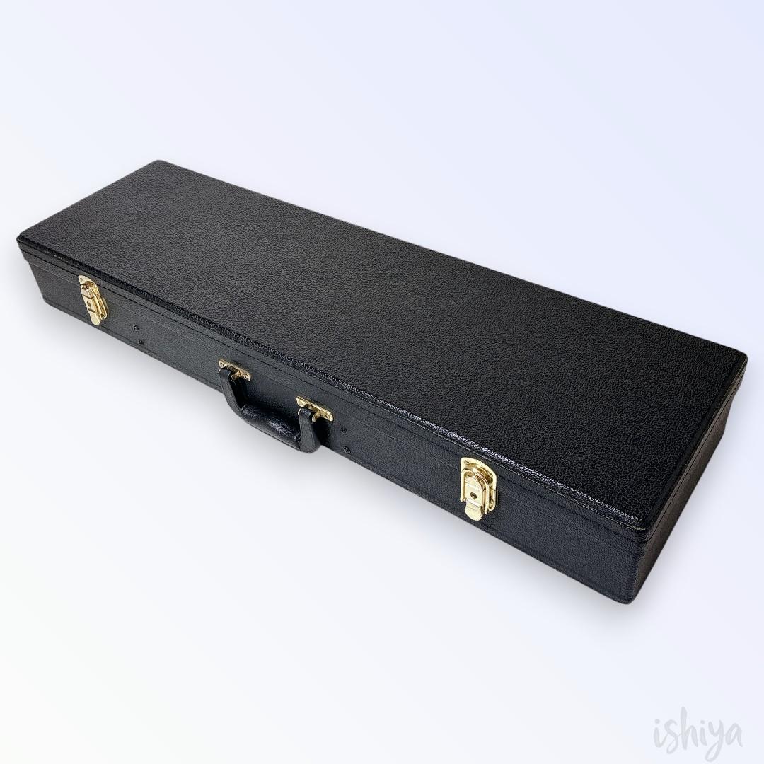 【美品】沖縄三線 弦楽器 人工皮 蛇柄 ハードケース鍵付 三味線