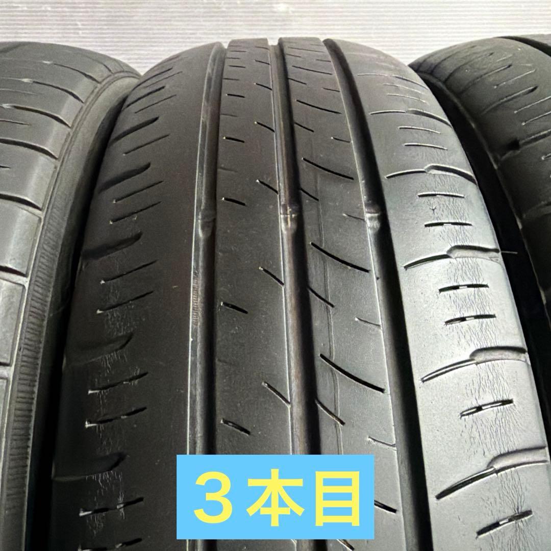 送料無料◆155/65R14/夏4本/残溝約4.5㎜/製造2020年/ダンロップ