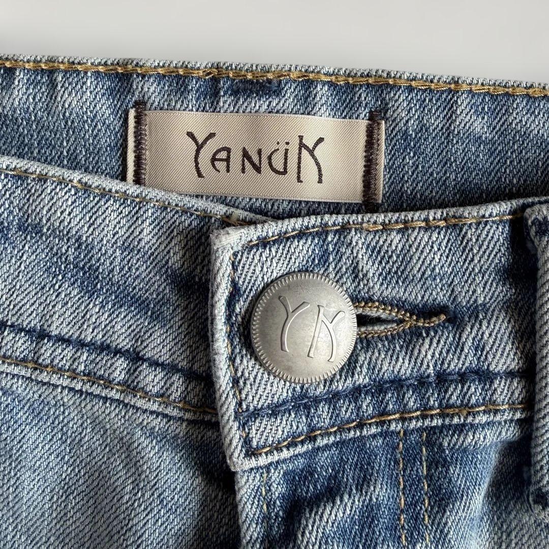 【美品】YANUK ハイウエスト ボーイズストレー LEAレディース S