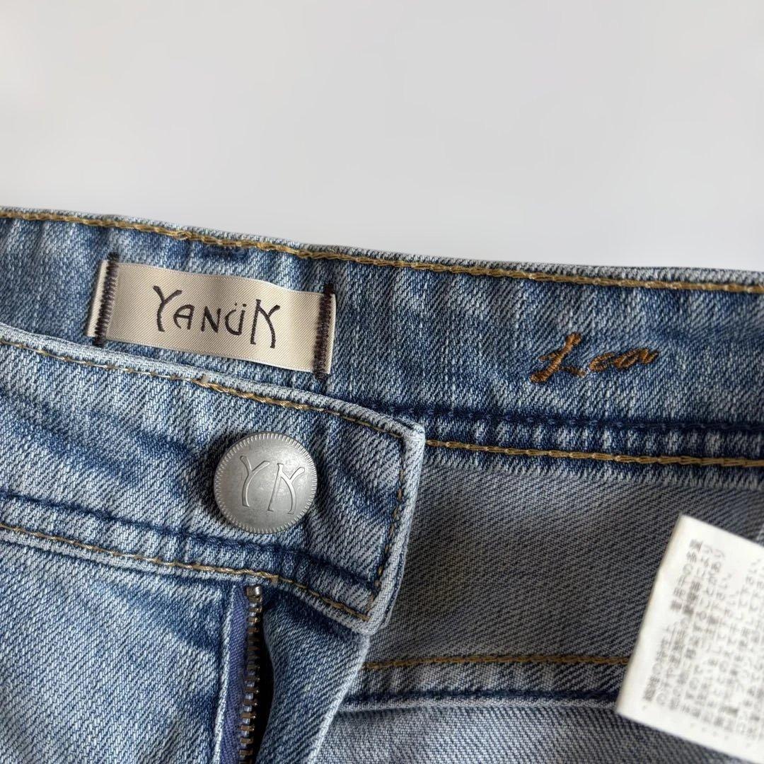 【美品】YANUK ハイウエスト ボーイズストレー LEAレディース S