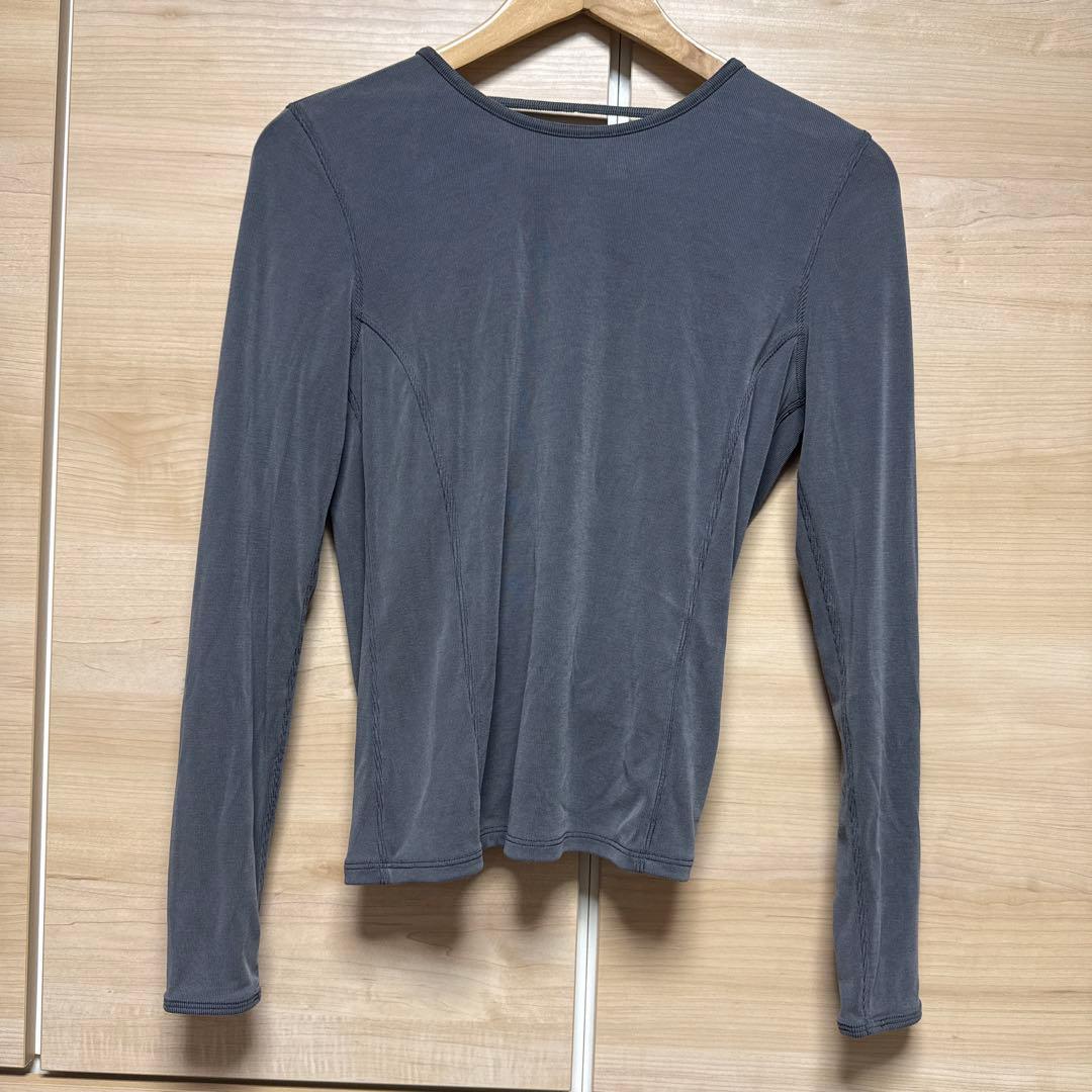 極美品　ルルレモン　リブ ツイストバックソフト 長袖シャツ　ロングスリーブ