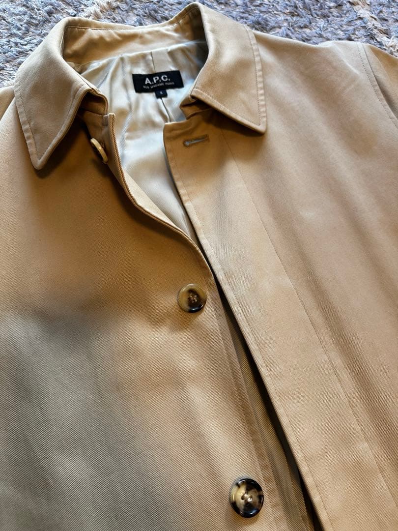 APC ベージュ ステンカラーコート