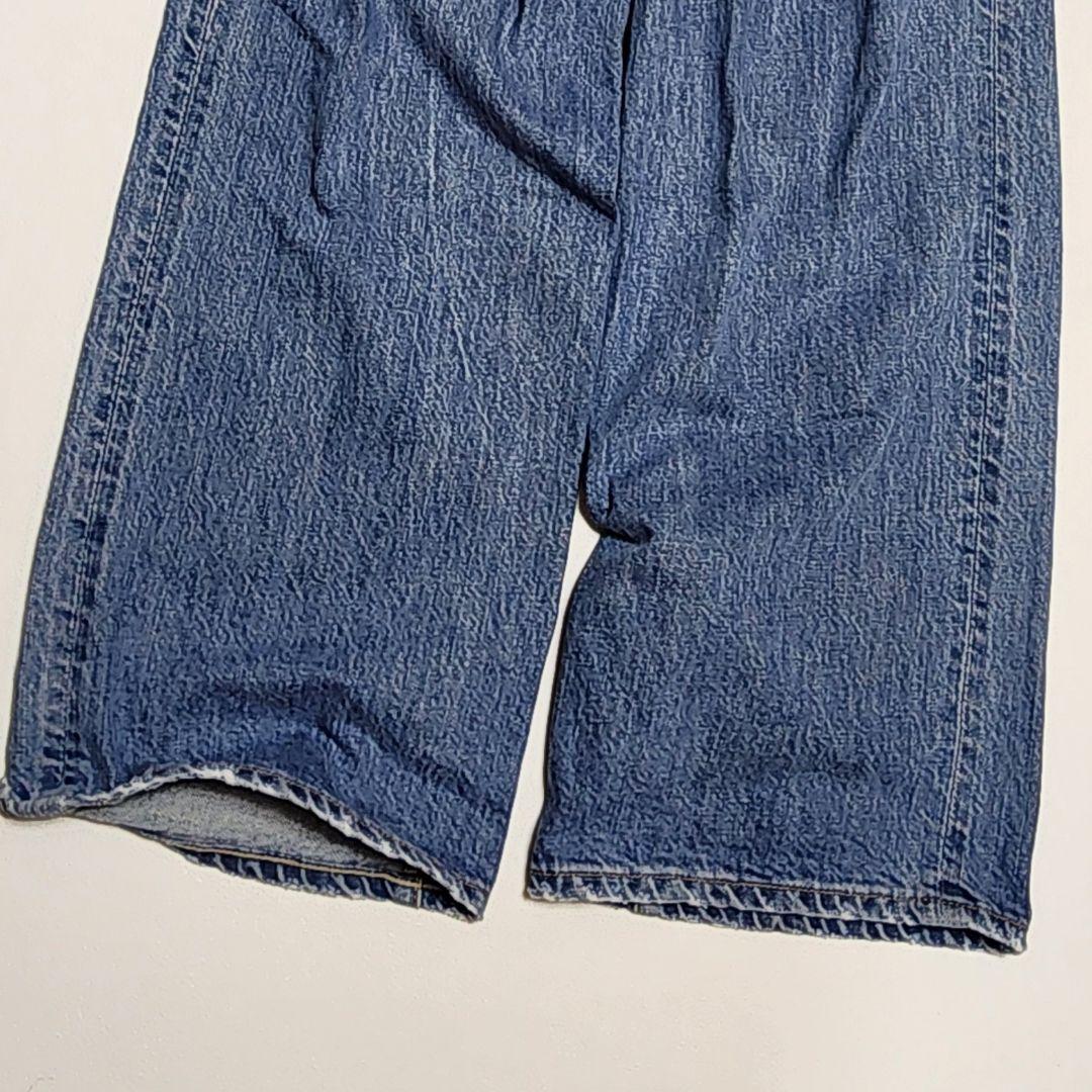 45R 45rpm 綿100 おこめデニムのシャルロットパンツ ダメージ加工 0