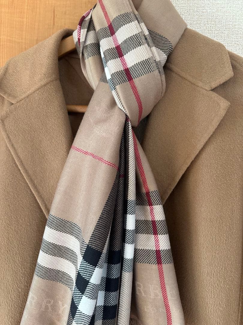 Burberry ストール シルクカシミヤ180cm×70cm
