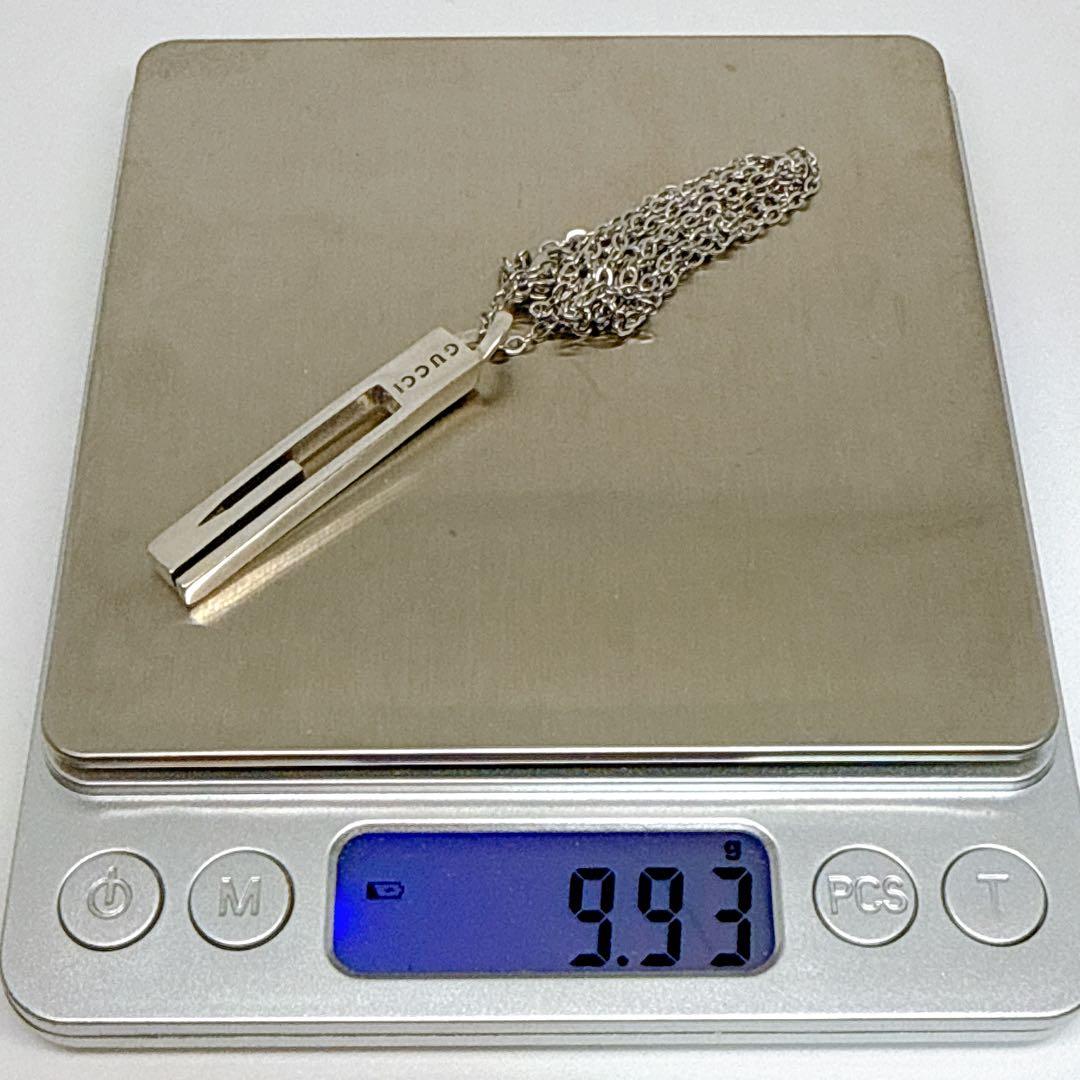【社外チェーン】グッチ ネックレス カットアウト G シルバー 925