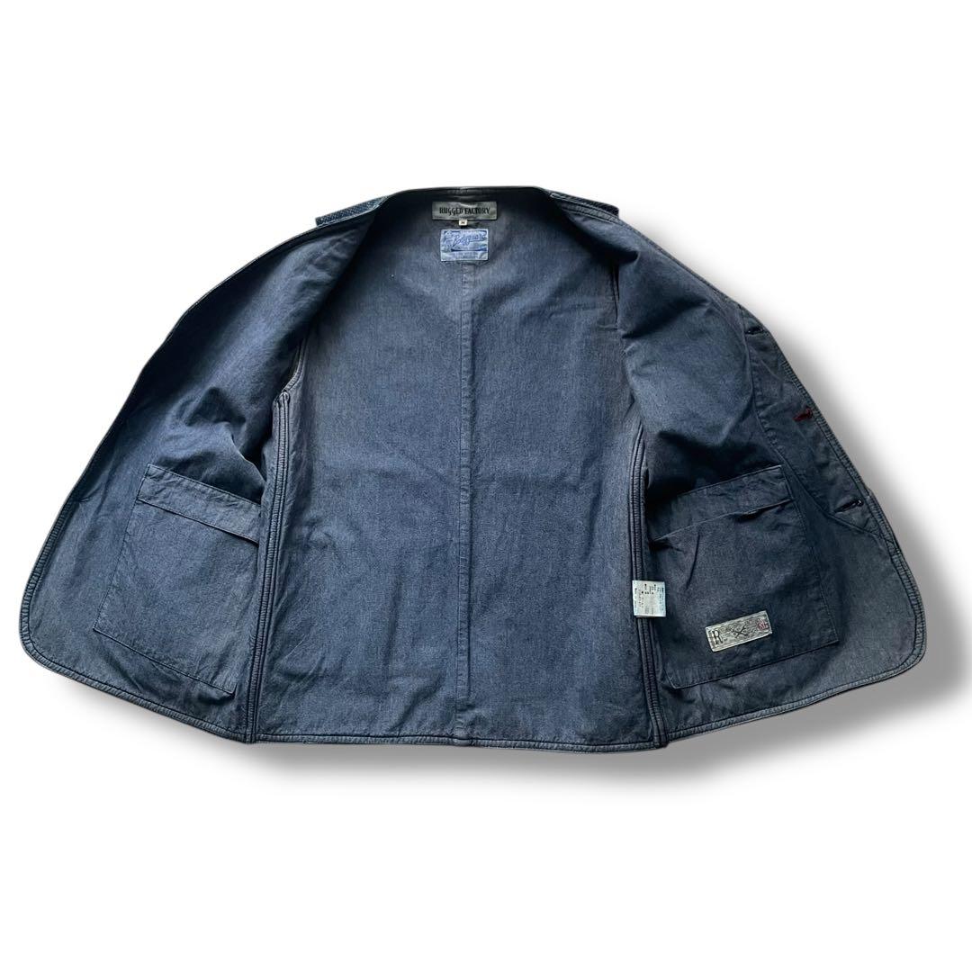 ラギッドファクトリー 刺し子 道着クロス ワークベスト size M 日本製
