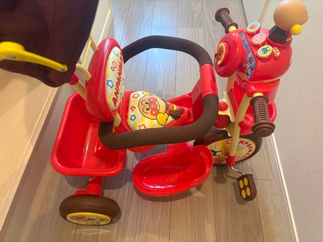 ✨ジョイパレット✨おでかけ三輪車アンパンマンSP ブザー付き