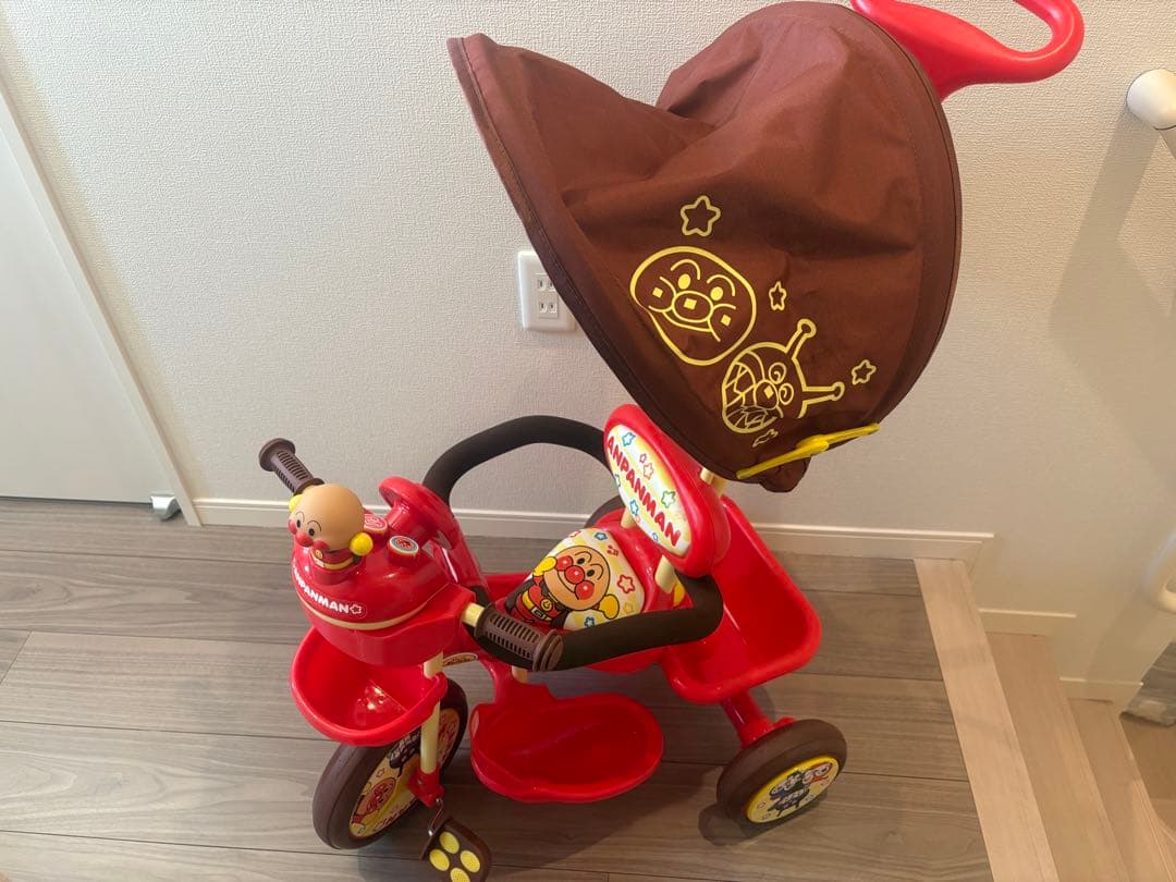 ✨ジョイパレット✨おでかけ三輪車アンパンマンSP ブザー付き