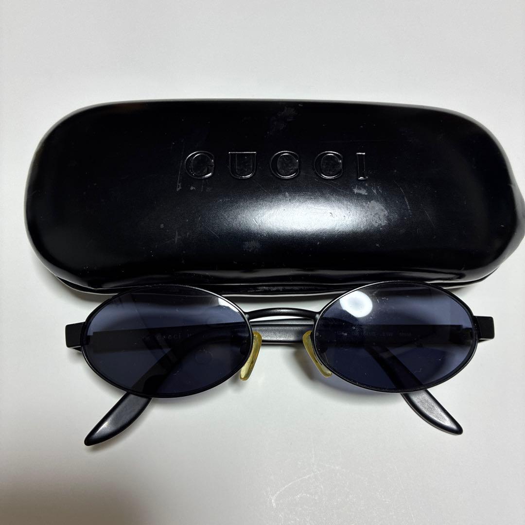 GUCCI/グッチ/サングラス/オーバル/BLK/レディース/