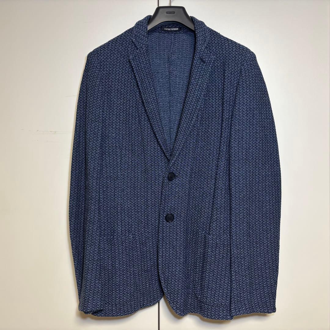 EMPORIO ARMANI ネイビー テーラードジャケット