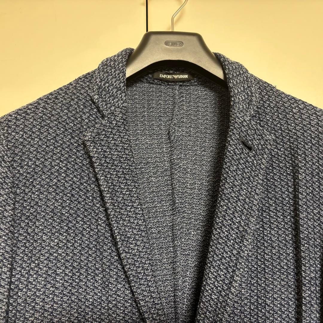 EMPORIO ARMANI ネイビー テーラードジャケット