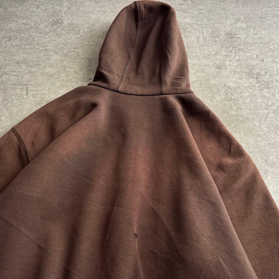 00's■carhartt【L】アクティブジャケット スウェット フェード 茶